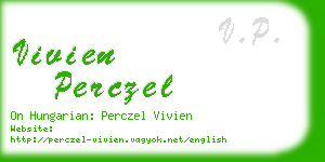vivien perczel business card
